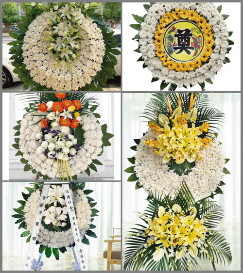 浙江省温州瑞安市马屿镇大坟脚村花圈速递